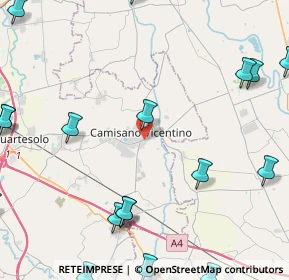 Mappa Via Pomari, 36043 Camisano Vicentino VI, Italia (6.8015)