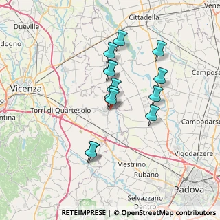 Mappa Via Pomari, 36043 Camisano Vicentino VI, Italia (5.89692)