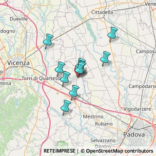 Mappa Via Pomari, 36043 Camisano Vicentino VI, Italia (4.56273)