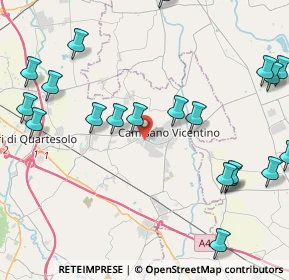 Mappa Via Amerigo Vespucci, 36043 Camisano Vicentino VI, Italia (5.337)
