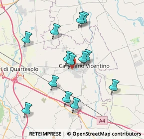 Mappa Via Amerigo Vespucci, 36043 Camisano Vicentino VI, Italia (3.59154)