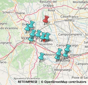 Mappa Via Amerigo Vespucci, 36043 Camisano Vicentino VI, Italia (11.44308)