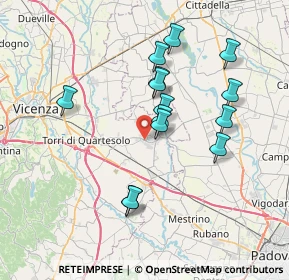 Mappa Via Amerigo Vespucci, 36043 Camisano Vicentino VI, Italia (6.64929)