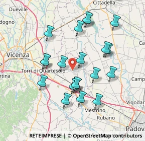 Mappa Via Amerigo Vespucci, 36043 Camisano Vicentino VI, Italia (6.976)