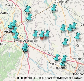 Mappa Via Amerigo Vespucci, 36043 Camisano Vicentino VI, Italia (9.0515)