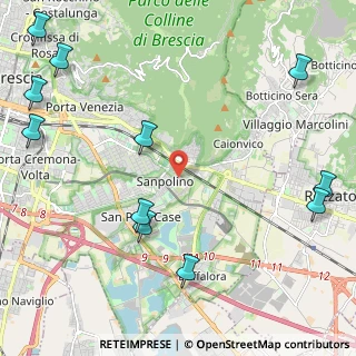 Mappa Via Levi Sandri Lionello, 25134 Brescia BS, Italia (3.06727)