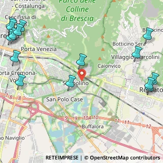 Mappa Via Levi Sandri Lionello, 25134 Brescia BS, Italia (3.45733)