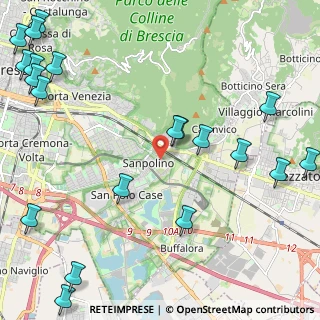 Mappa Via Levi Sandri Lionello, 25134 Brescia BS, Italia (3.236)