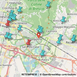 Mappa Via Levi Sandri Lionello, 25134 Brescia BS, Italia (2.917)