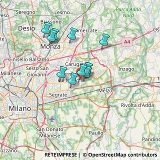 Mappa Quartiere Aurelia, 20051 Cassina de' Pecchi MI, Italia (5.27455)