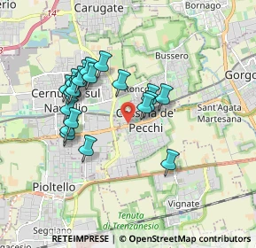 Mappa Quartiere Aurelia, 20051 Cassina de' Pecchi MI, Italia (1.5725)