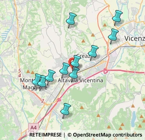 Mappa Via Lago Maggiore, 36077 Altavilla Vicentina VI, Italia (3.46545)