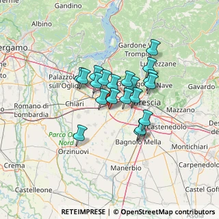 Mappa Via Guglielmo Oberdan, 25039 Travagliato BS, Italia (9.6315)