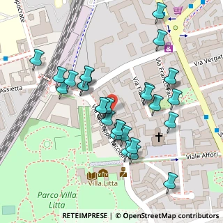 Mappa Via Giuseppe Taccioli, 20161 Milano MI, Italia (0.10345)