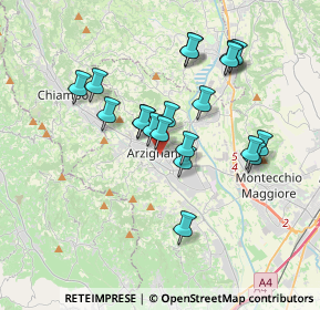 Mappa Via De Gama Vasco, 36071 Arzignano VI, Italia (3.1535)