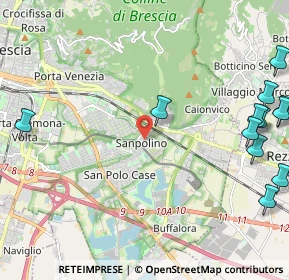 Mappa Via Martiri delle Foibe, 25135 Brescia BS, Italia (3.17923)