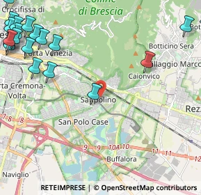 Mappa Via Martiri delle Foibe, 25135 Brescia BS, Italia (3.44)