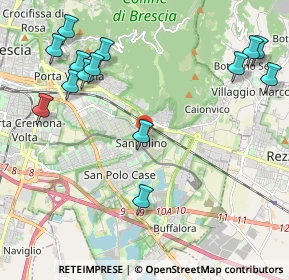 Mappa Via Martiri delle Foibe, 25135 Brescia BS, Italia (2.58714)