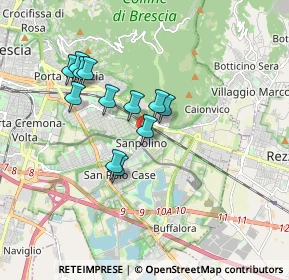 Mappa Via Martiri delle Foibe, 25135 Brescia BS, Italia (1.47417)