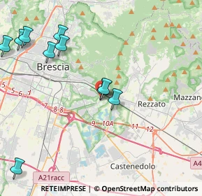 Mappa Via Martiri delle Foibe, 25135 Brescia BS, Italia (5.57)