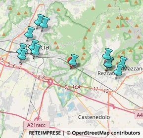 Mappa Via Martiri delle Foibe, 25135 Brescia BS, Italia (4.47462)