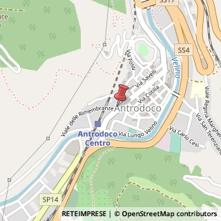 Mappa Piazza Guglielmo Marconi, 2, 02013 Antrodoco, Rieti (Lazio)