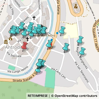 Mappa Via Marmorale, 02013 Antrodoco RI, Italia (0.13929)