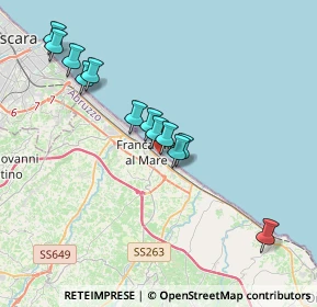 Mappa Viale Gabriele D'Annunzio, 66023 Francavilla al Mare CH, Italia (3.63583)