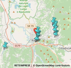 Mappa Via Luigi Einaudi, 02100 Rieti RI, Italia (3.93636)