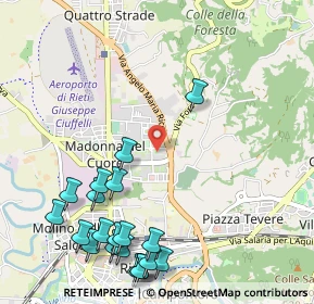 Mappa Via Luigi Einaudi, 02100 Rieti RI, Italia (1.4305)