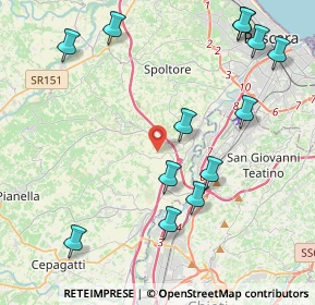 Mappa Via Cavaticchio, 65010 Spoltore PE, Italia (5.21308)