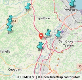 Mappa Via Cavaticchio, 65010 Spoltore PE, Italia (5.64545)
