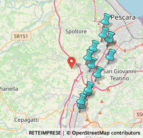 Mappa Via Cavaticchio, 65010 Spoltore PE, Italia (3.91231)