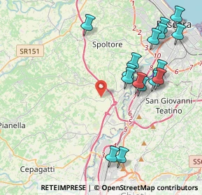 Mappa Via Cavaticchio, 65010 Spoltore PE, Italia (4.8025)