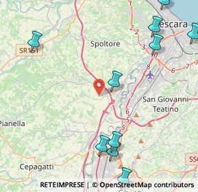 Mappa Via Cavaticchio, 65010 Spoltore PE, Italia (6.68692)
