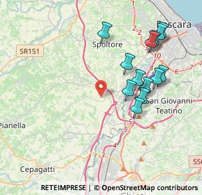 Mappa Via Cavaticchio, 65010 Spoltore PE, Italia (4.09923)