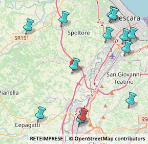 Mappa Via Cavaticchio, 65010 Spoltore PE, Italia (5.75077)