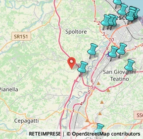 Mappa Via Cavaticchio, 65010 Spoltore PE, Italia (6.44467)