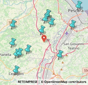 Mappa Via Cavaticchio, 65010 Spoltore PE, Italia (5.09071)