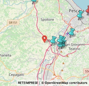 Mappa Via Cavaticchio, 65010 Spoltore PE, Italia (5.51455)