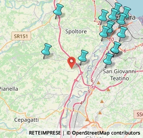 Mappa Via Cavaticchio, 65010 Spoltore PE, Italia (5.42333)