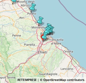 Mappa Via Piave, 66020 Zona Industriale Val Pescara CH, Italia (27.83)