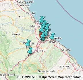 Mappa Via Piave, 66020 Zona Industriale Val Pescara CH, Italia (7.3075)