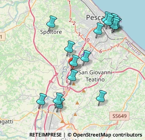 Mappa Via Piave, 66020 Zona Industriale Val Pescara CH, Italia (4.4725)