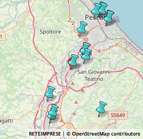Mappa Via Piave, 66020 Zona Industriale Val Pescara CH, Italia (4.635)