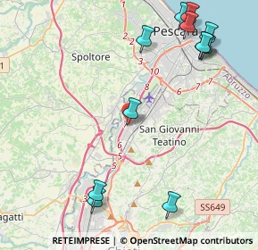 Mappa Via Piave, 66020 Zona Industriale Val Pescara CH, Italia (5.65583)