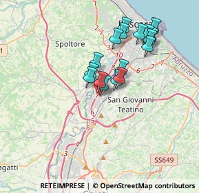 Mappa Via Piave, 66020 Zona Industriale Val Pescara CH, Italia (3.29412)