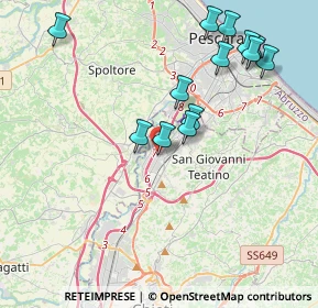 Mappa Via Piave, 66020 Zona Industriale Val Pescara CH, Italia (4.38846)