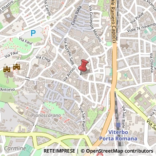 Mappa Piazza Fontana Grande, 4, 01100 Viterbo, Viterbo (Lazio)