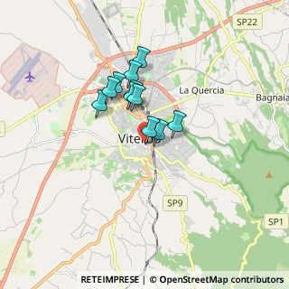 Mappa Via delle Fabbriche, 01100 Viterbo VT, Italia (1.25909)